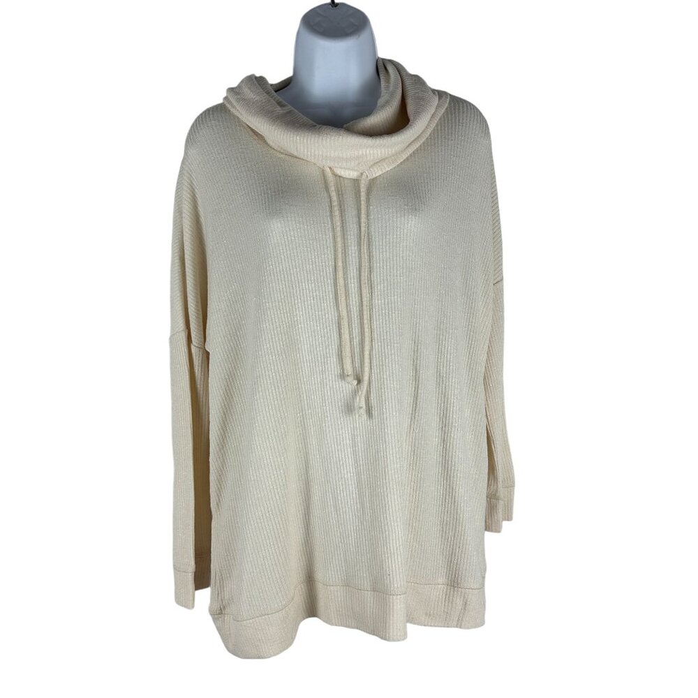 Jack By BB Dakota Womens Cream Hooded Sweater Small